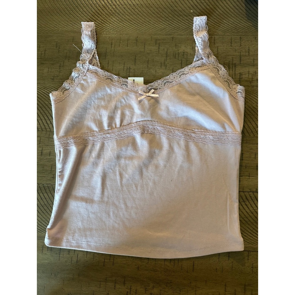 Tilly's Full‎ Tilt Lavender Lace Trim Camisole - Size M
